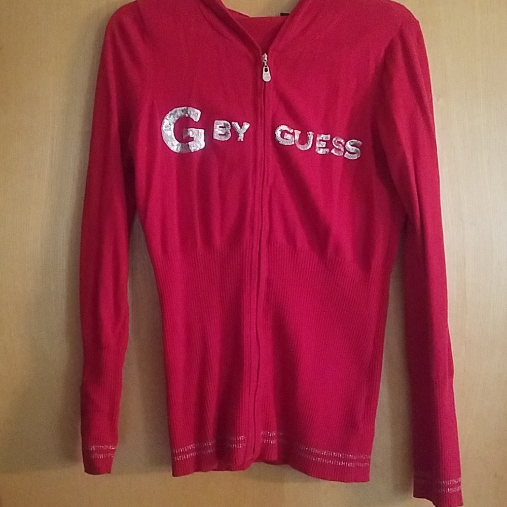 Guess zip up cardigan